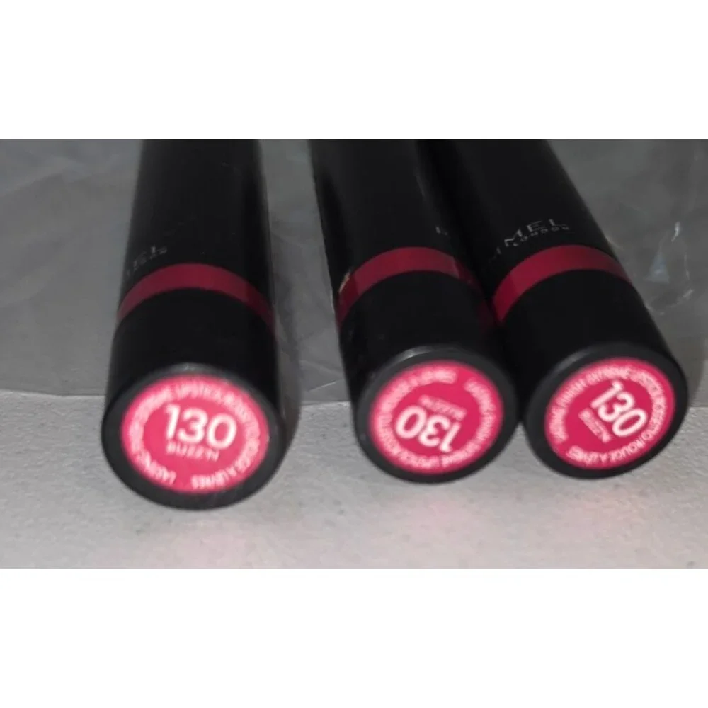 Lot of 3 Rimmel Lasting Finish Extreme 130 Buzzin Pink NEW